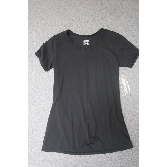 32 Degrees Cool Women's medium Short Sleeve Scoop Neck‎ T-Shirt black - Picture 1 of 3